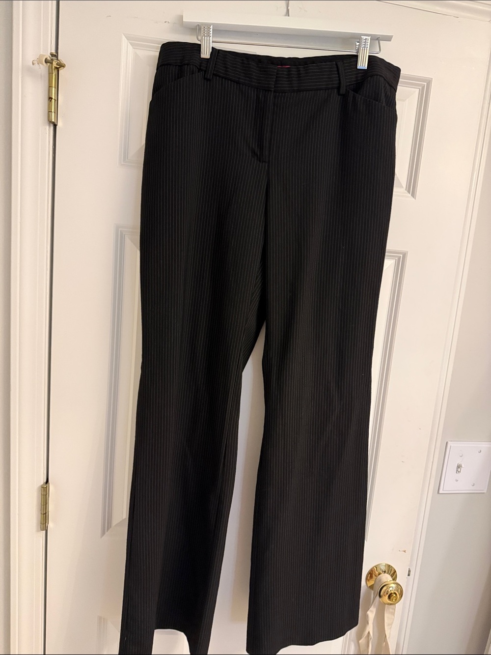Express Black Pinstripe Dress Trousers